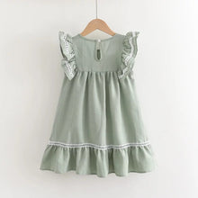 Load image into Gallery viewer, Sage Green Ruffles Dress
