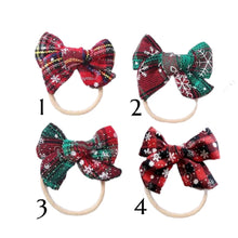 Load image into Gallery viewer, Baby Christmas Bow 4.5&quot; Headband
