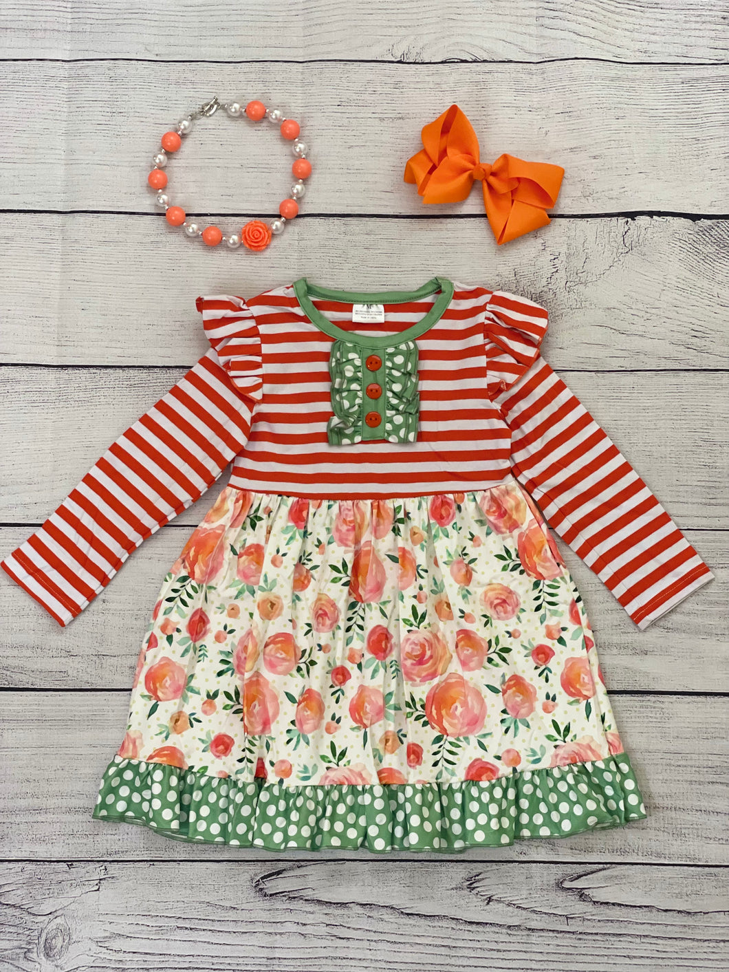 Stripe Floral Dress Baby