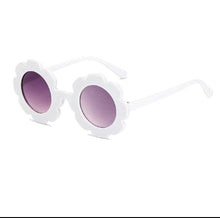 Load image into Gallery viewer, Children&#39;s Sunflower Sunglasses Pink, White &amp; Black
