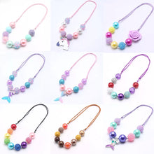 Load image into Gallery viewer, Kids Adjustable Chunky Beads Necklace - Many Colors
