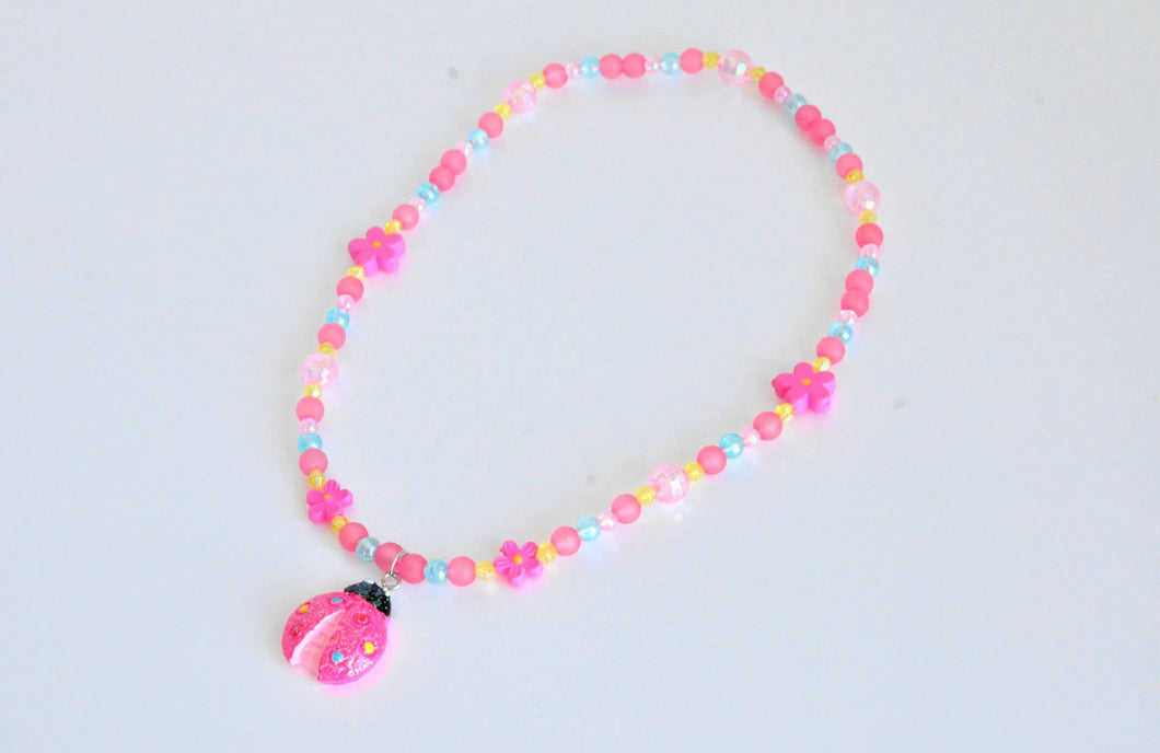 Beetle Pink Necklace