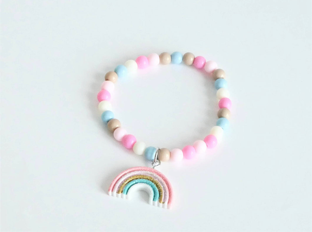 Rainbow glitter bracelet