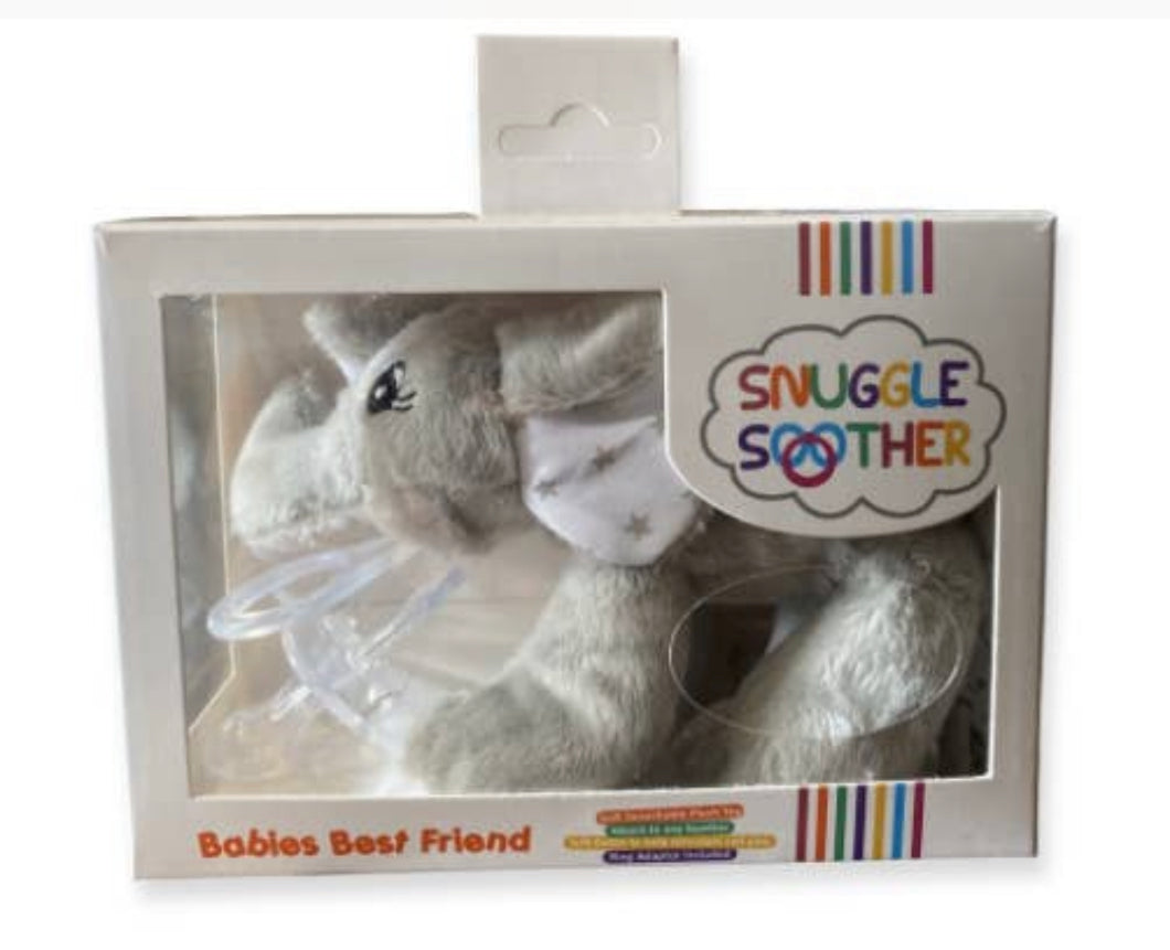 Snuggle Soother Baby Elephant- Comforter/pacifier clip