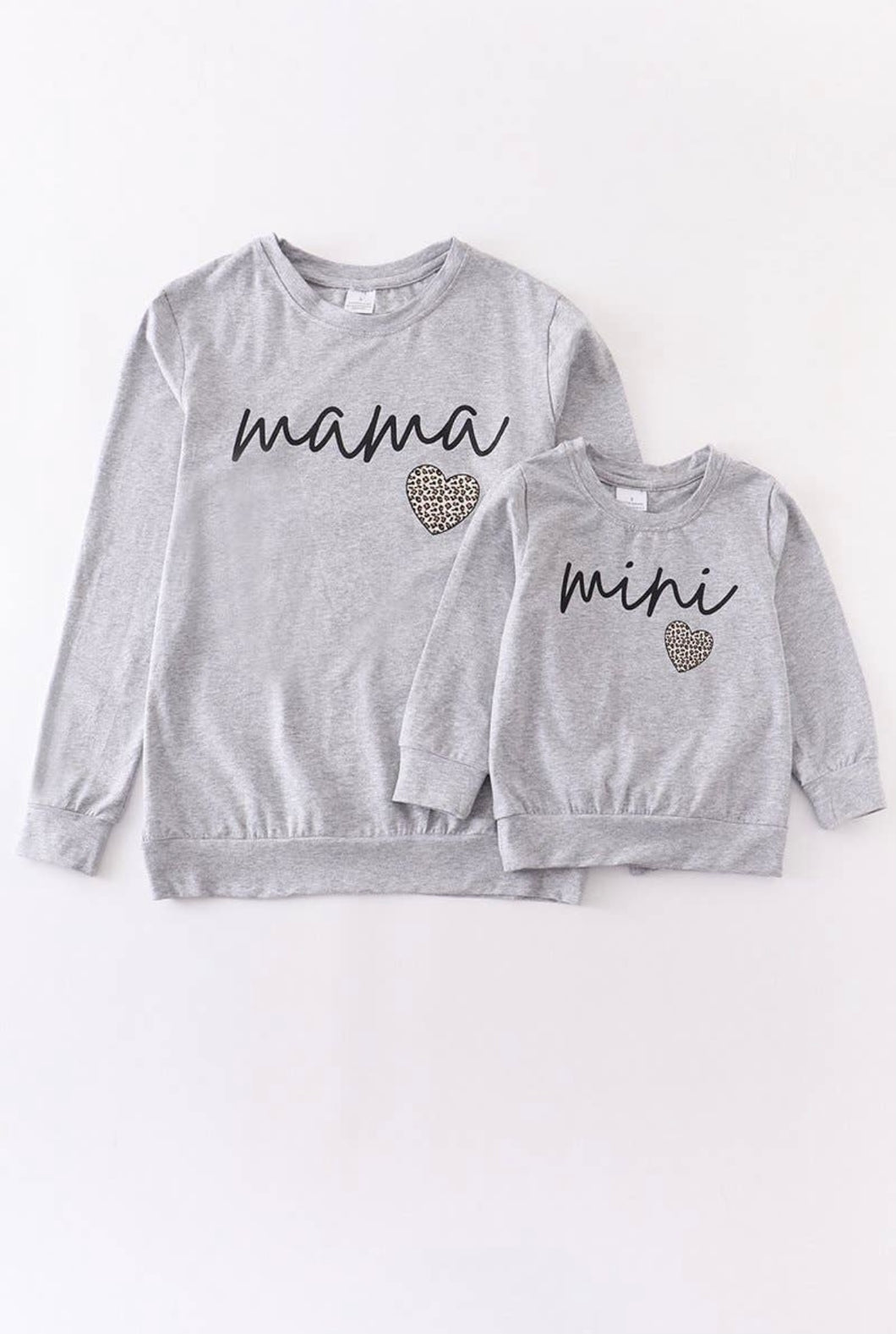 Mama Leopard Heart Sweatshirt - Mommy